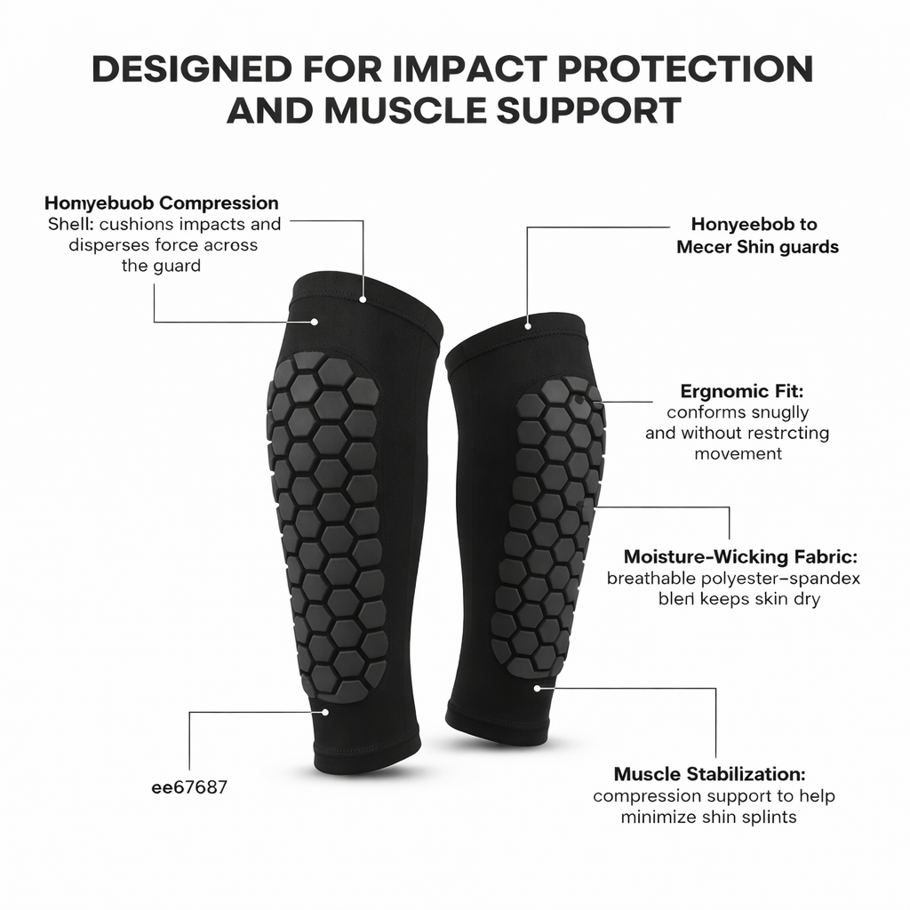 ProTier Honeycomb Premium Soccer Shin Guards